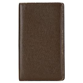 Louis Vuitton-Louis Vuitton Taiga Agenda Poche Notebook Cover Leather Notebook Cover R20415 in good condition-Other