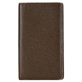 Louis Vuitton-Louis Vuitton Taiga Agenda Poche Notebook Cover Cuir Notebook Cover R20415 en bon état-Autre