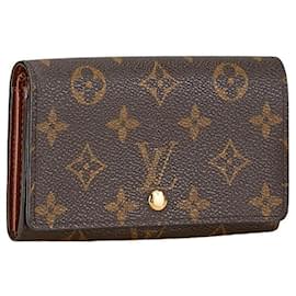 Louis Vuitton-Portefeuille en toile monogramme Louis Vuitton Portefeuille long en toile M61730 en bon état-Autre