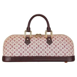Louis Vuitton-Louis Vuitton Monogram Mini Lin Horizontal Alma  Canvas Handbag M92207 in good condition-Other