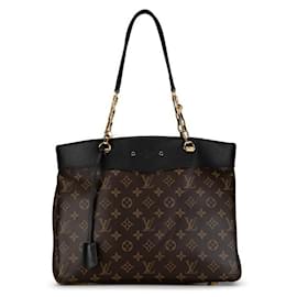 Louis Vuitton-Louis Vuitton Louis Vuitton Monogram Palas Shopper Tote Bag M51198 PVC Leather Plastic Tote Bag M51198 in Very Good-Brown