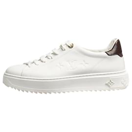 Louis Vuitton-Baskets Time Out blanches - taille EU 38.5-Blanc