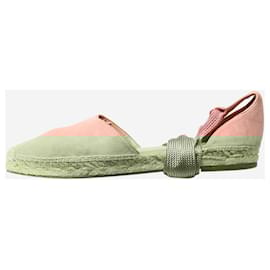 Aquazzura-Pink suede espadrilles - size EU 38-Pink