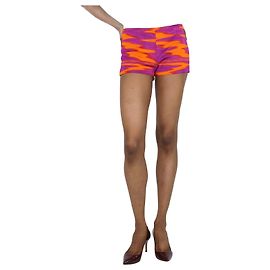 Missoni Mini shorts viola e arancioni - Regno Unito 8 Multicolore Arancione