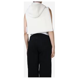Autre Marque-White layered vest hoodie - size M-White