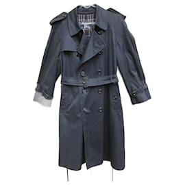 Burberry-Men Coats Outerwear-Navy blue