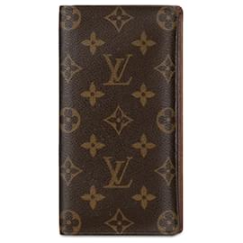 Louis Vuitton-Louis Vuitton Brown Monogram Brazza Long Wallet-Brown