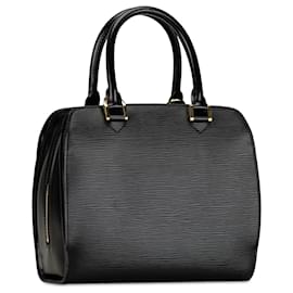 Louis Vuitton-Louis Vuitton Preto Epi Pont-Neuf PM-Preto