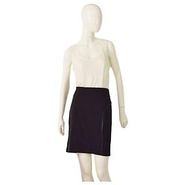 Max Mara Max Studio Black Stretch Mini Skirt Size M Black