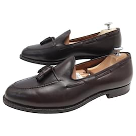 Autre Marque-ALDEN SHOES FOR BERTEIL ICON 10.5 US 42.5 POMPOM MOCCASINS SHOES-Brown