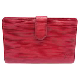 Louis Vuitton-MONEDERO VINTAGE LOUIS VUITTON M61318 Cartera Epi de piel-Roja