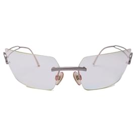 Chanel-Chanel sunglasses 4051-B IN SILVER METAL SILVER STEEL SUNGLASSES-Silvery
