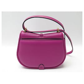 Fendi-NEUF SAC A MAIN FENDI C'MON MINI 8BS082 BANDOULIERE CUIR FUSHIA HAND BAG-Fuschia