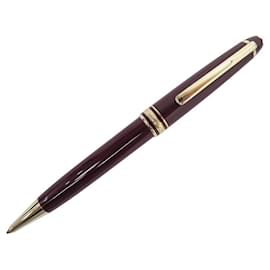 Montblanc-NEW VINTAGE MONTBLANC MEISTERSTUCK CLASSIC GOLD BORDEAUX BALLPOINT PEN-Dark red