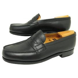 JM Weston-NEW JM WESTON LOAFERS 180 7.5D 41.5 BLACK LEATHER LOAFERS SHOE-Black