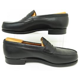 JM Weston-NEW JM WESTON LOAFERS 180 7.5D 41.5 BLACK LEATHER LOAFERS SHOE-Black