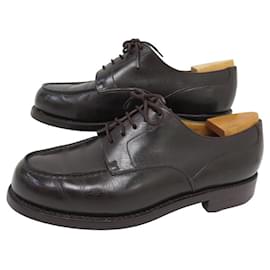 JM Weston-JM WESTON DERBY LE GOLF SHOES 641 8E 42 wide 42.5 BROWN LEATHER SHOES-Brown