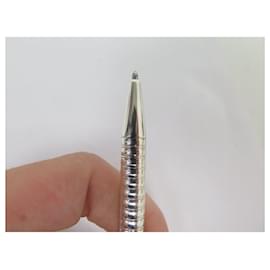 St Dupont-NEW ST DUPONT CLASSIC SILVER METAL BALLPOINT PEN 45121 STEEL BALLPOINT PEN-Silvery