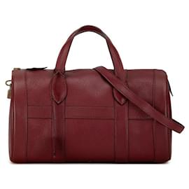 Hermès-Sac Boston 2 voies Hermes Ardennes, rouge vin en très bon état-Rouge