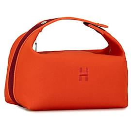 Hermès-Hermes Canvas Bride-a-Brac Case Canvas Handbag in Excellent condition-Other