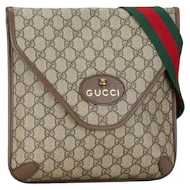 Gucci-Gucci GG Supreme Neo Vintage Medium Messenger Canvas Crossbody Bag 598604 in good condition-Other