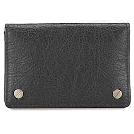 Balenciaga-Balenciaga Leather Card Case Business Card Holder Leather Card Case 311825 in good condition-Other
