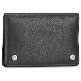 Balenciaga-Balenciaga Leather Card Case Business Card Holder Leather Card Case 311825 in good condition-Other