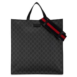 Gucci-Gucci GG Supreme Tote Bag Canvas Tote Bag 495559 in good condition-Other