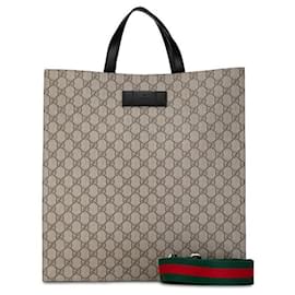 Gucci-Gucci GG Supreme Tote Bag Canvas Tote Bag 456217 in good condition-Other