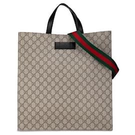 Gucci-Gucci GG Supreme Tote Bag Canvas Tote Bag 456217 in good condition-Other