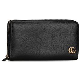 Gucci-Gucci GG Marmont Leather Zip Around Wallet Leather Long Wallet 428736 in good condition-Other
