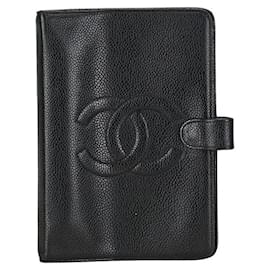 Chanel-Chanel CC Caviar Planner Cover Leather Notebook Cover in Good condition-Other