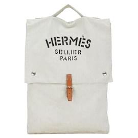 Hermès-Hermes Canvas Baggy Baggage Canvas Handbag in Good condition-Other