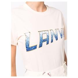 Lanvin-Lanvin Logo T Shirt-Pink