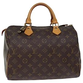 Louis Vuitton-Louis Vuitton Monogram Speedy 30 Hand Bag M41526 LV Auth 67831-Monogram