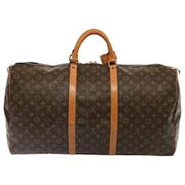 Louis Vuitton-Louis Vuitton Monogram Keepall 60 Boston Bag M41422 LV Auth 76472-Monogram