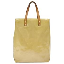 Louis Vuitton-LOUIS VUITTON Monogram Vernis Reade MM Bolso de mano Beige M91141 LV Auth 75924-Beige