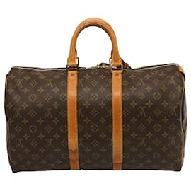 Louis Vuitton-Monograma de Louis Vuitton Keepall 45 Bolsa Boston M41428 LV Auth 75201-Monograma