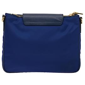 Prada-PRADA Shoulder Bag Nylon Blue Auth 75359-Blue