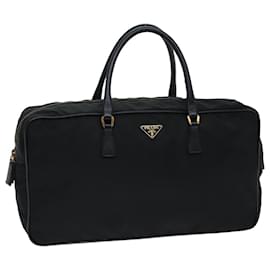 Prada-PRADA Hand Bag Nylon Black Auth ep4249-Black