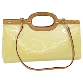 Louis Vuitton-Bolsa de mão LOUIS VUITTON Monogram Vernis Roxbury Drive Perle M91374 Autenticação de LV 75364-Outro