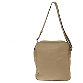 Prada-PRADA Shoulder Bag Nylon Beige Auth 75998-Beige