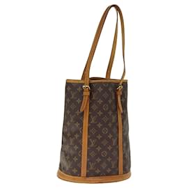 Louis Vuitton-LOUIS VUITTON Monogram Bucket GM Shoulder Bag M42236 LV Auth 75896-Monogram