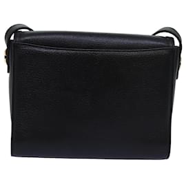 Autre Marque-Burberrys Shoulder Bag Leather Black Auth bs14648-Black