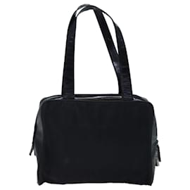Prada-PRADA Shoulder Bag Nylon Black Auth 76453-Black