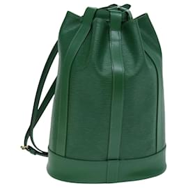 Louis Vuitton-Bolsa tiracolo LOUIS VUITTON Epi Randonnee PM Verde M52354 Autenticação de LV 75275-Verde