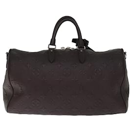 Louis Vuitton-LOUIS VUITTON Monogram Revision Keepall Bandouliere 45 Bag M56712 LV Auth 72246S-Brown