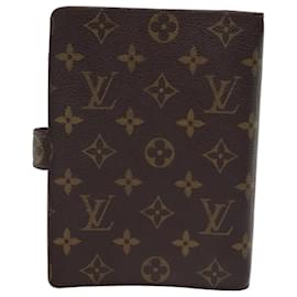 Louis Vuitton-LOUIS VUITTON Monogram Agenda MM Day Planner Cover R20105 LV Auth 76200-Monogram