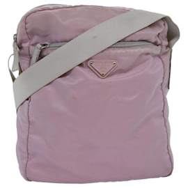 Prada-PRADA Shoulder Bag Nylon Pink Auth 75822-Pink