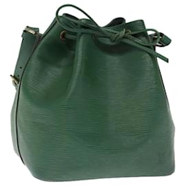 Louis Vuitton-LOUIS VUITTON Epi Petit Noe Shoulder Bag Green M44104 LV Auth 75947-Green
